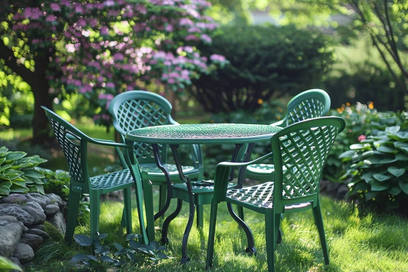 Comment raviver un salon de jardin en plastique vert : astuces faciles