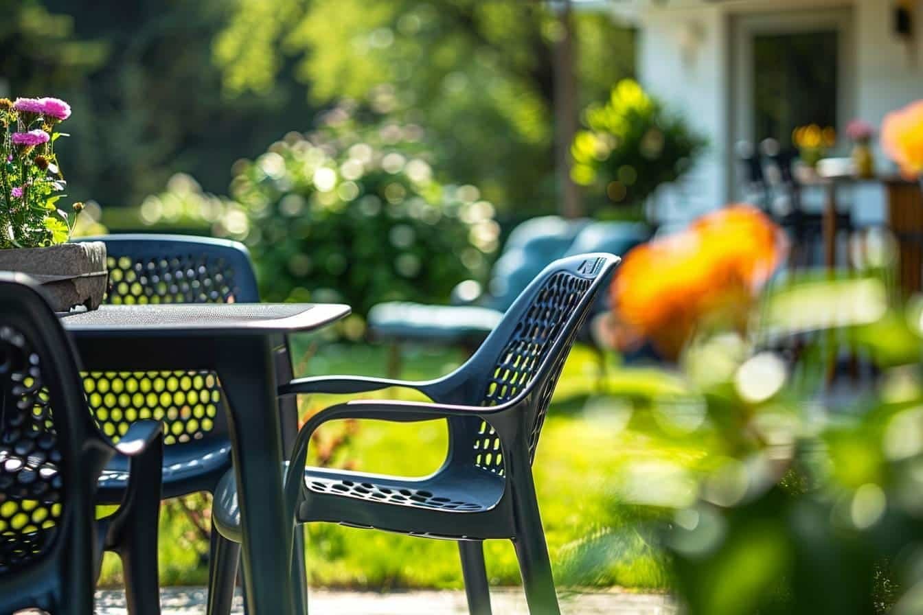 Comment raviver un salon de jardin en plastique noir : astuces faciles