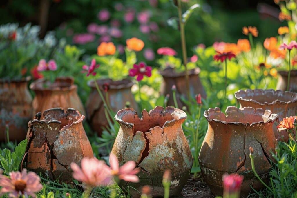 Recycler les pots cassés du jardin : astuces utiles que personne ne m’avait dites